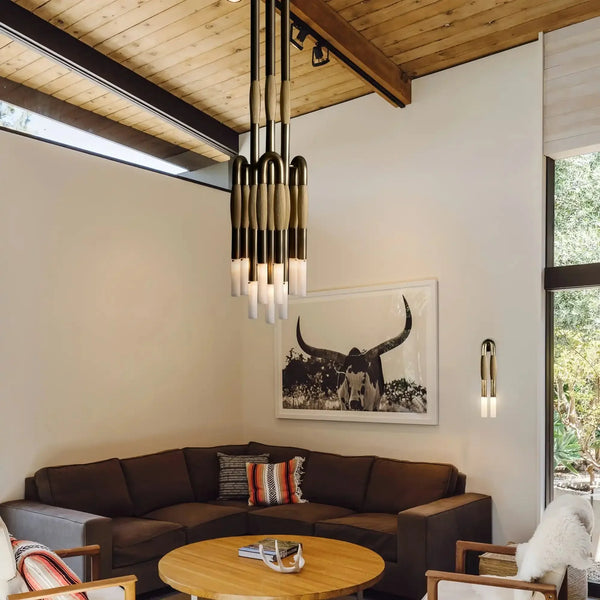 Modern Heritage Horsehair 9 - Light Pendant Unique Luxury Light Fixture - Arialamps