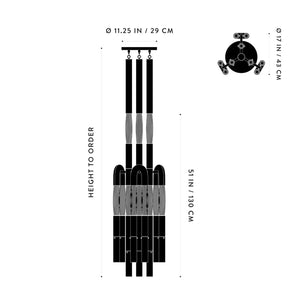 Modern Heritage Horsehair 9 - Light Pendant Unique Luxury Light Fixture - Arialamps