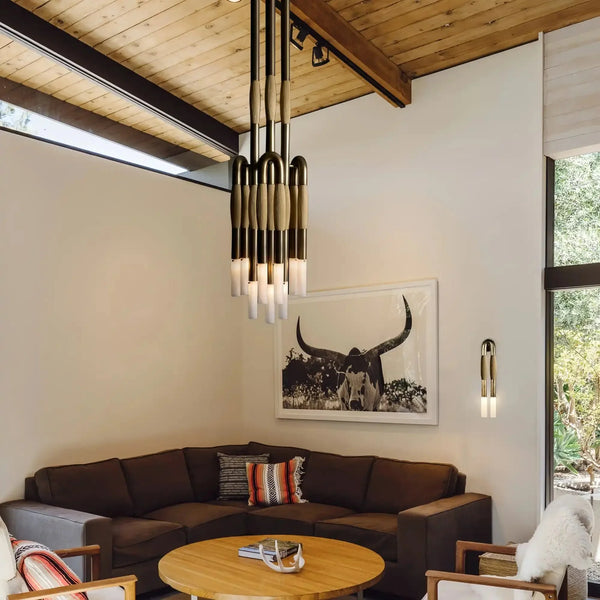 Modern Heritage Horsehair 9 - Light Pendant Unique Luxury Light Fixture - Arialamps