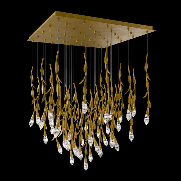 Modern Luxury Floating Branches Floral Crystal Chandelier-Arialamps