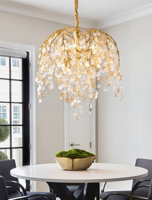 Modern Luxury Leaf Branch Glass Chandelier for Living/Dining Room/Bedroom-Chandeliers-Arialamps