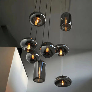 Modern Pendant Fixture light For 2 Story Foyer /Enterway /Staircase - Arialamps