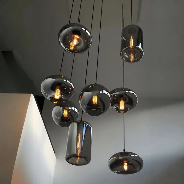 Modern Pendant Fixture light For 2 Story Foyer /Enterway /Staircase - Arialamps