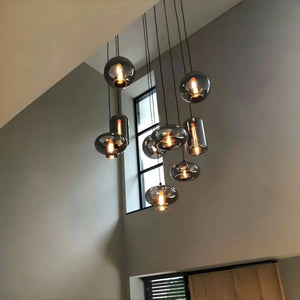 Modern Pendant Fixture light For 2 Story Foyer /Enterway /Staircase - Arialamps