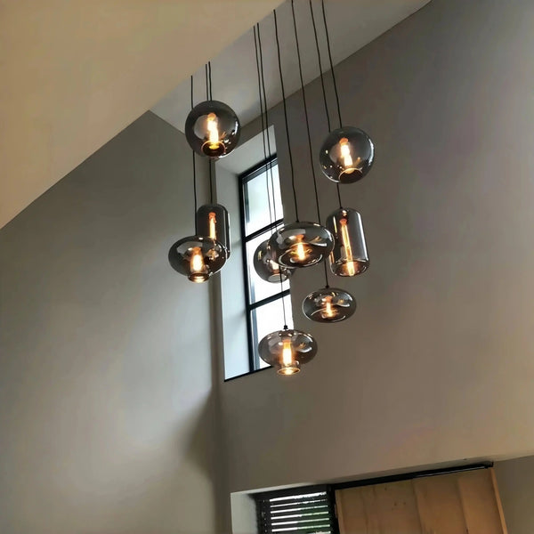 Modern Pendant Fixture light For 2 Story Foyer /Enterway /Staircase - Arialamps