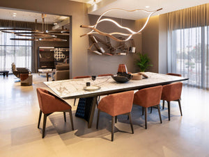 Modern Simple Brass Waving Chandelier for Living/Dining Room/Kitchen Island