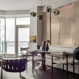 Modern Sputnik Smoky Gray/Amber Glass Branch Chandelier for Kitchen Island/Dining Room - Arialamps