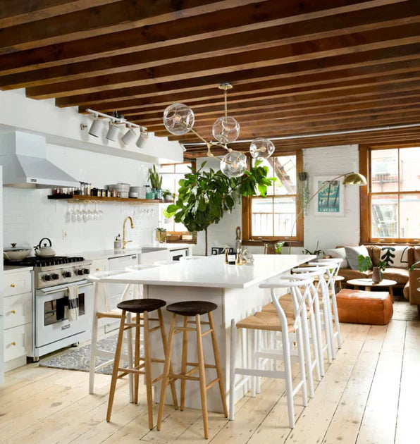 Modern Sputnik Smoky Gray/Amber Glass Branch Chandelier for Kitchen Island/Dining Room-Chandeliers-Arialamps