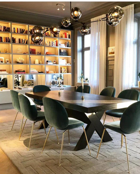 Modern Sputnik Smoky Gray/Amber Glass Branch Chandelier for Kitchen Island/Dining Room-Chandeliers-Arialamps