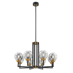Monachopsis Large Gold & Black Chandelier - Arialamps