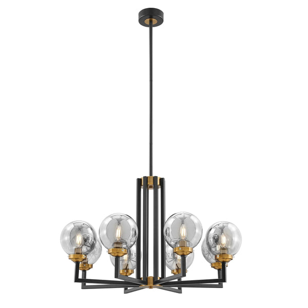 Monachopsis Large Gold & Black Chandelier - Arialamps