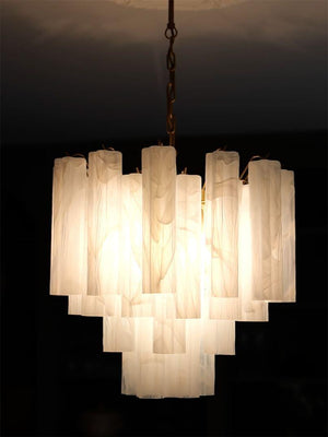 Murano Chandelier – 36 tubes – Alabaster white-Arialamps