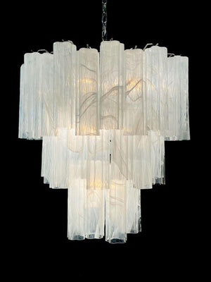 Murano Chandelier – 48 tubes – Alabaster White-Arialamps