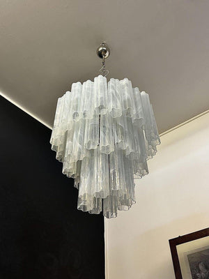 Murano Chandelier – 48 tubes – Alabaster White-Arialamps
