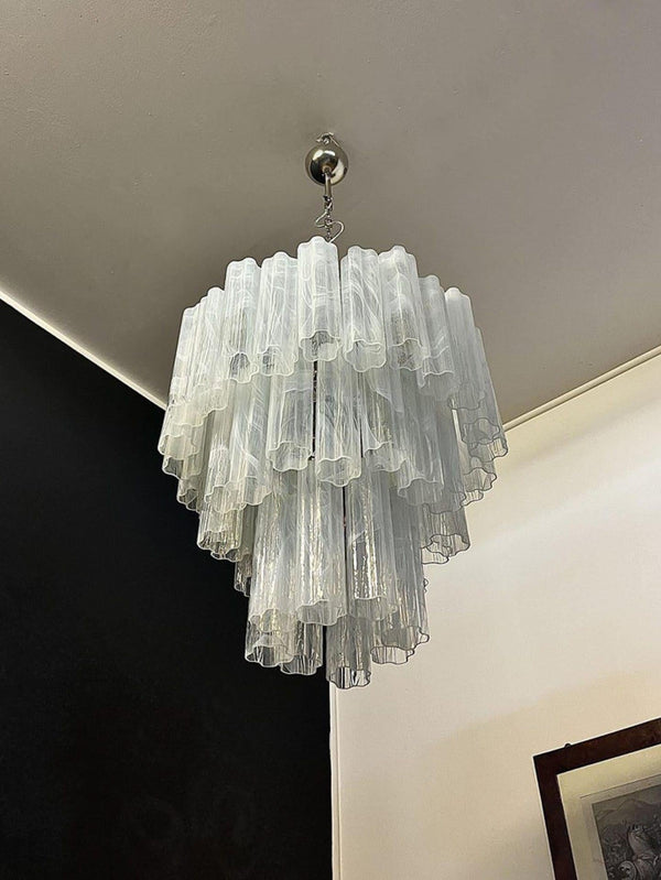 Murano Chandelier – 48 tubes – Alabaster White-Arialamps