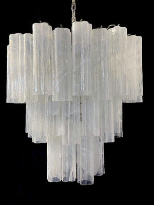 Murano Chandelier – 48 tubes – Alabaster White-Arialamps
