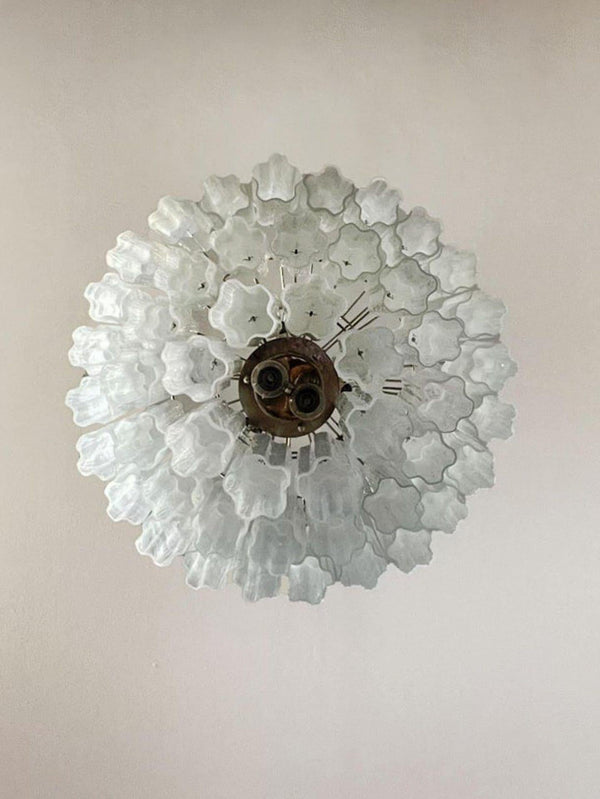 Murano Chandelier – 48 tubes – Alabaster White-Arialamps