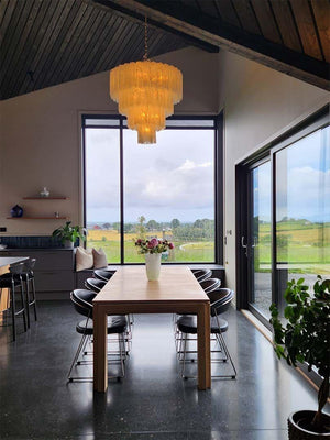 Murano Chandelier – 78 tubes – Alabaster white-Arialamps