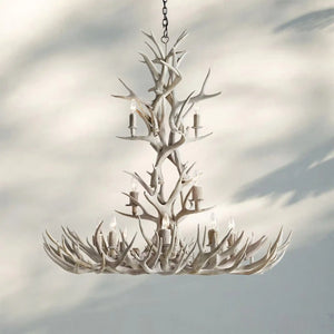 Natural Antler Chandelier 48"