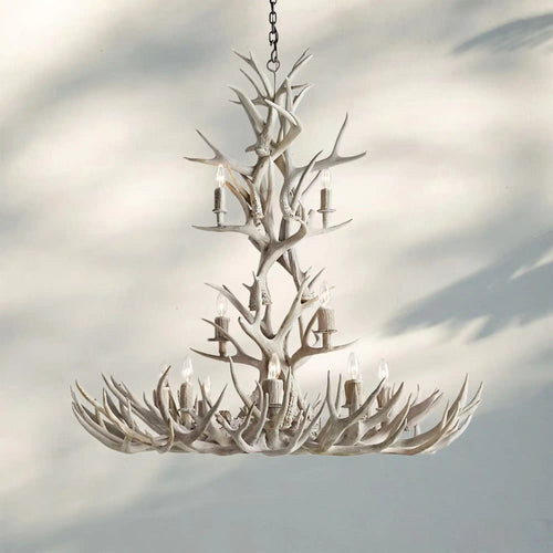 Natural Antler Chandelier 48"