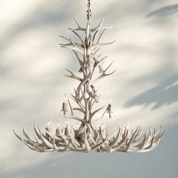 Natural Antler Chandelier 48"