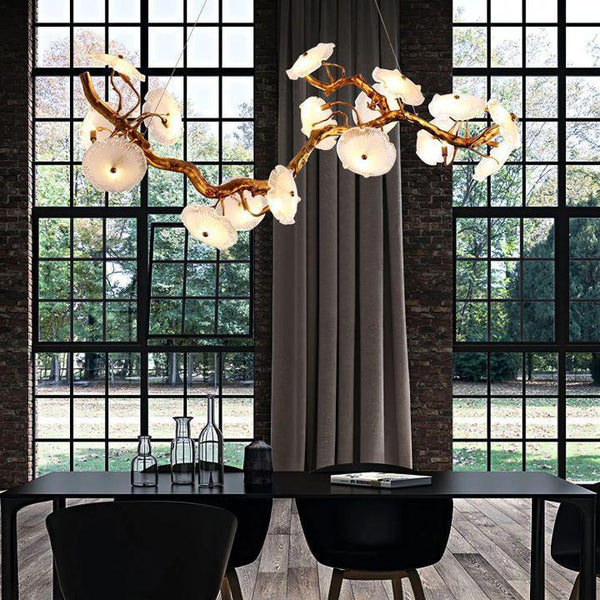 Nenufar Blooming Chandelier-chandeliers for dining room,chandeliers for stairways,chandeliers for foyer,chandeliers for bedrooms,chandeliers for kitchen,chandeliers for living room-Arialamps