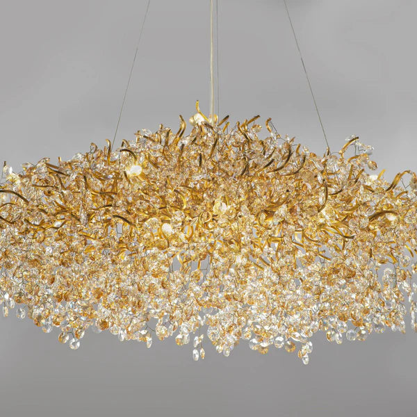 New Modern Light Luxury Branch Crystal Chandelier for Dining /Living Room-Chandeliers-Arialamps