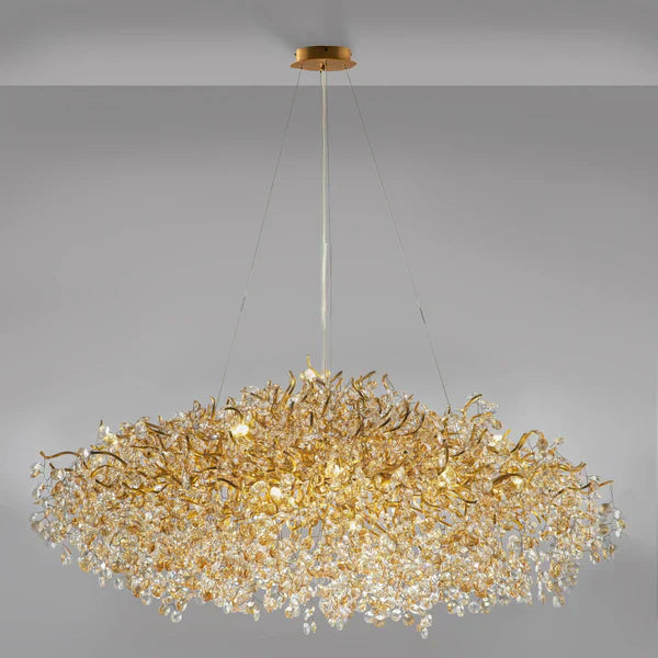 New Modern Light Luxury Branch Crystal Chandelier for Dining /Living Room-Chandeliers-Arialamps