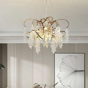 Niagara Round Chandelier-chandeliers for dining room,chandeliers for stairways,chandeliers for foyer,chandeliers for bedrooms,chandeliers for kitchen,chandeliers for living room-Arialamps