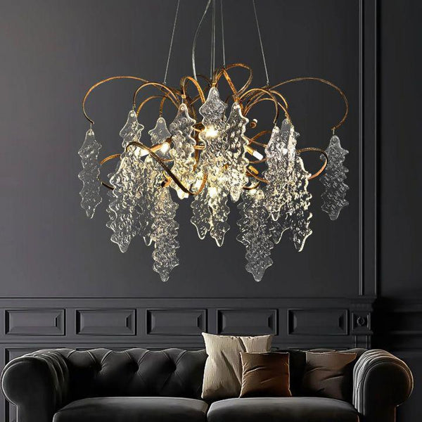 Niagara Round Chandelier-chandeliers for dining room,chandeliers for stairways,chandeliers for foyer,chandeliers for bedrooms,chandeliers for kitchen,chandeliers for living room-Arialamps