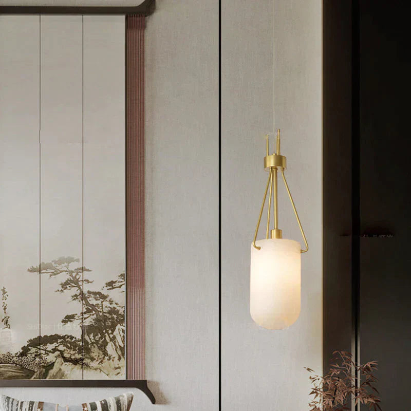 Nina Modern Alabaster Pendant Light, Alabaster Pendant Lamp Besides Bed Pendant Light Kevin Studio Inc