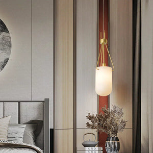 Nina Modern Alabaster Pendant Light, Alabaster Pendant Lamp Besides Bed Pendant Light Kevin Studio Inc