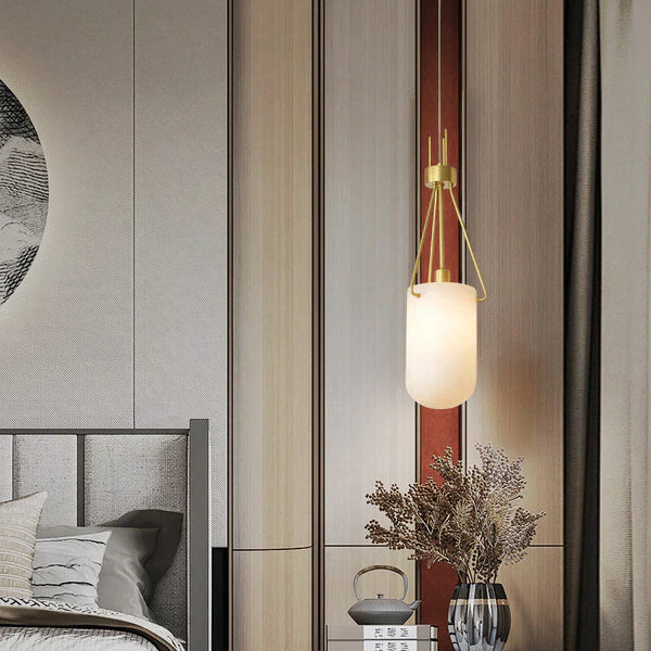 Nina Modern Alabaster Pendant Light, Alabaster Pendant Lamp Besides Bed Pendant Light Kevin Studio Inc