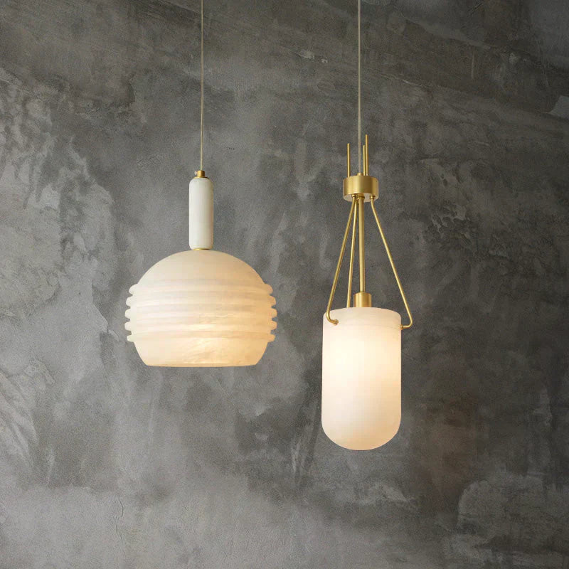 Nina Modern Alabaster Pendant Light, Alabaster Pendant Lamp Besides Bed Pendant Light Kevin Studio Inc
