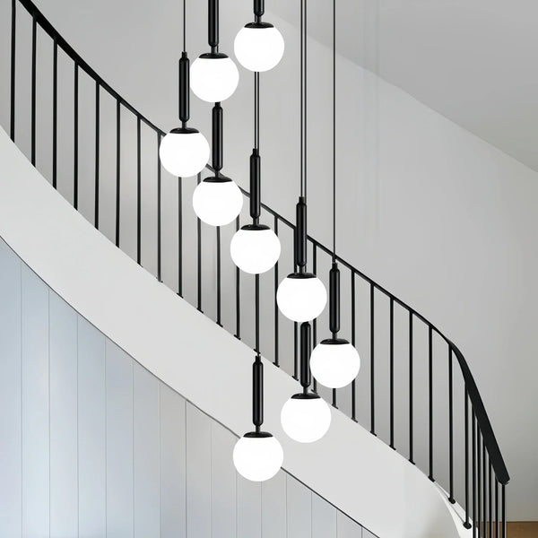 Nordic Extra Large Minimalist Long Pendant Light for High Ceiling Staircase-