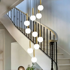 Nordic Extra Large Minimalist Long Pendant Light for High Ceiling Staircase-