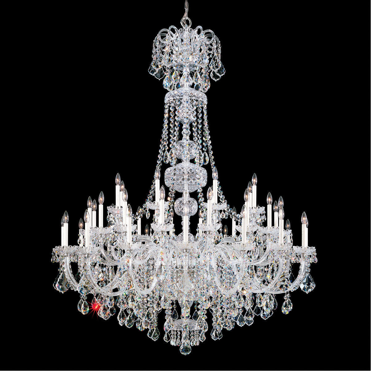 Oldie 45-light crystal chandelier 60"