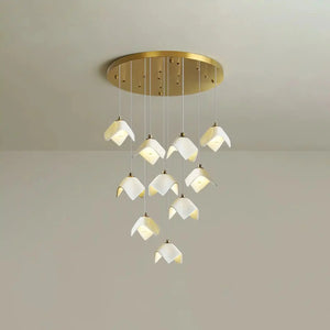 Orlani Bloom Cascade Stairs Chandelier - Arialamps