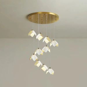 Orlani Bloom Cascade Stairs Chandelier - Arialamps