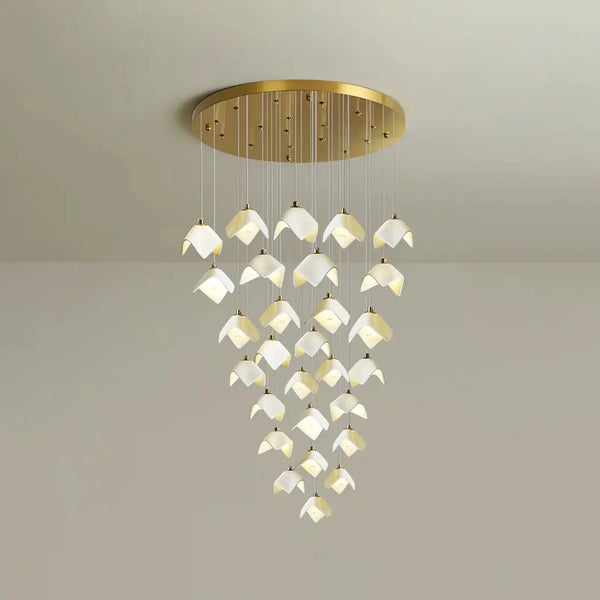 Orlani Bloom Cascade Stairs Chandelier - Arialamps