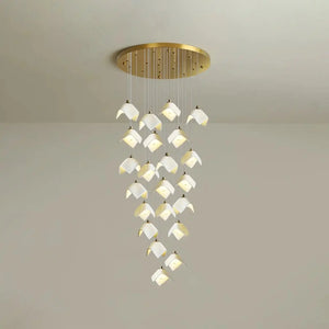 Orlani Bloom Cascade Stairs Chandelier - Arialamps