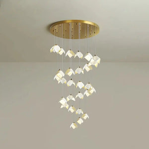 Orlani Bloom Cascade Stairs Chandelier - Arialamps