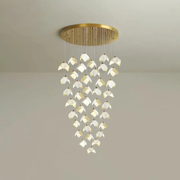 Orlani Bloom Cascade Stairs Chandelier - Arialamps