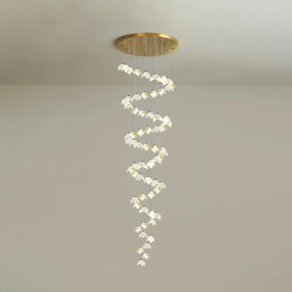 Orlani Bloom Cascade Stairs Chandelier - Arialamps
