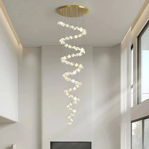 Orlani Bloom Cascade Stairs Chandelier - Arialamps