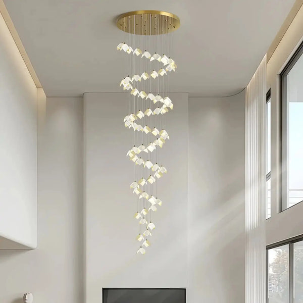 Orlani Bloom Cascade Stairs Chandelier - Arialamps