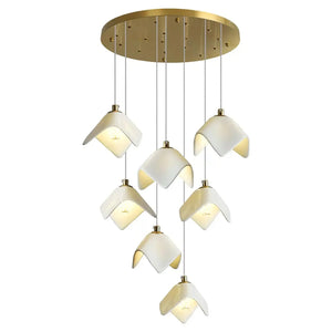 Orlani Bloom Cascade Stairs Chandelier - Arialamps