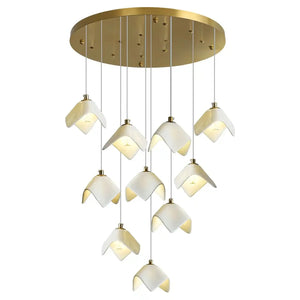 Orlani Bloom Cascade Stairs Chandelier - Arialamps