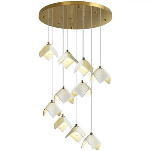 Orlani Bloom Cascade Stairs Chandelier - Arialamps