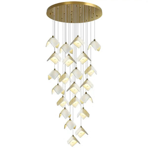 Orlani Bloom Cascade Stairs Chandelier - Arialamps